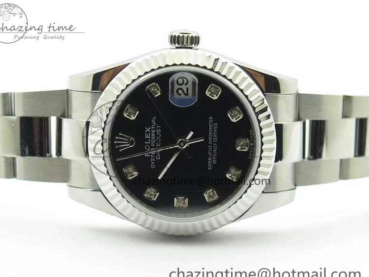 Bracelet Edition SS Crystal BP Oyster 31mm Black Dial on 278271 Maker Datejust Best 0309